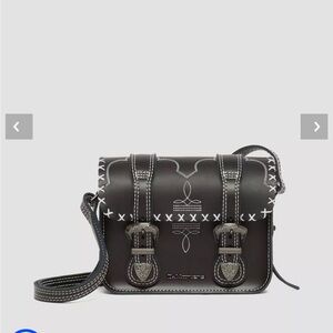 DR MARTEN 7 INCH GOTHIC WESTERN AMERICANA LEATHER CROSSBODY BAG